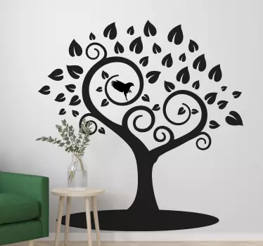 Sticker nature conception d'arbre stylisé - TenStickers