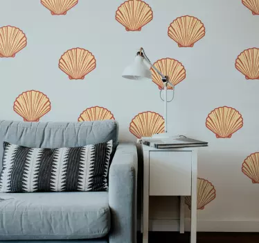 Sticker nature motif coquillage - TenStickers