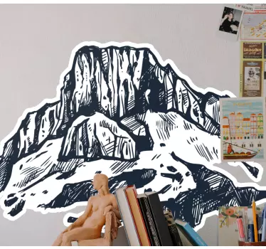 Sticker nature paysage alpin - TenStickers
