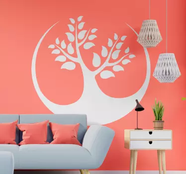 Sticker nature silhouette d'arbre - TenStickers