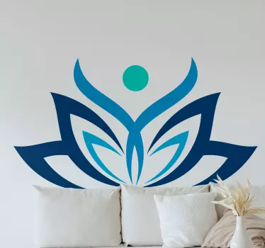 Sticker nature symbole de l'esprit lotus - TenStickers