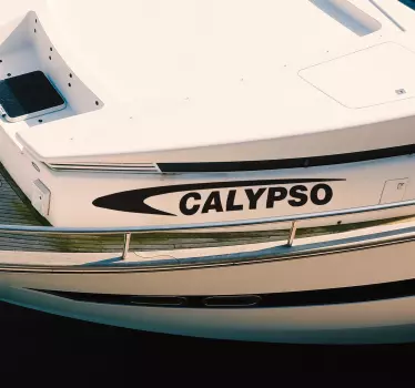Sticker nom pour bateau de sport - TenStickers