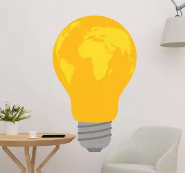 Sticker objet ampoule globe - TenStickers
