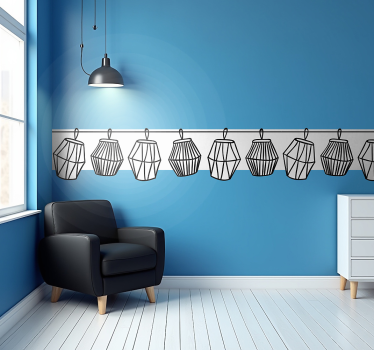 Frise autocollante lanternes suspendues - TenStickers