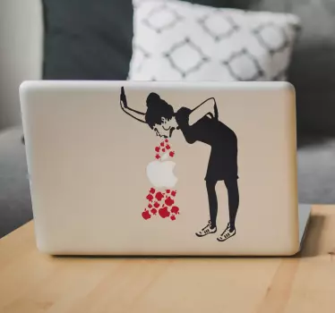 Sticker ordinateur Banksy Lovesick - TenStickers