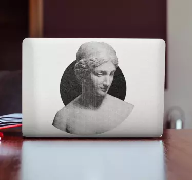 Sticker ordinateur portable accent de sculpture vintage - TenStickers