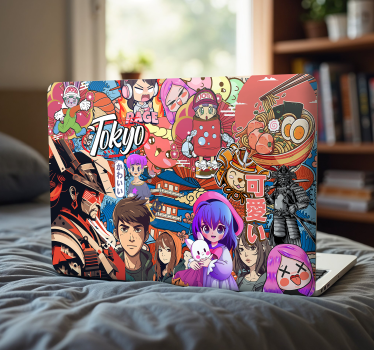 Sticker ordinateur portable bombe d'autocollants d'anime - TenStickers