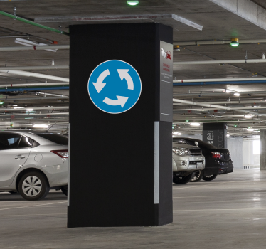 Sticker panneau rond-point - TenStickers