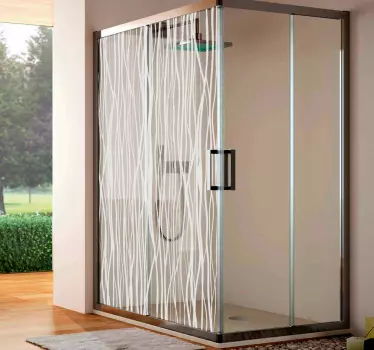 Sticker paroi de douche salle de bain lianes - TenStickers