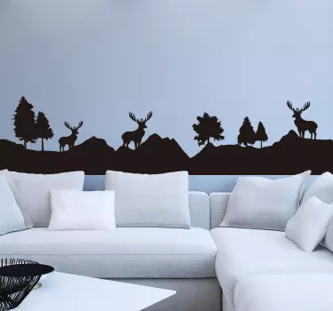 Sticker mural nature paysage de rennes - TenStickers