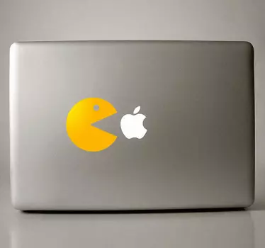 Sticker PC portable figurine Pacman - TenStickers