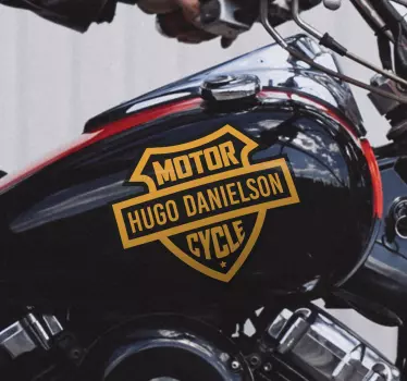 Sticker moto personnalisé logo classique motorcycle - TenStickers