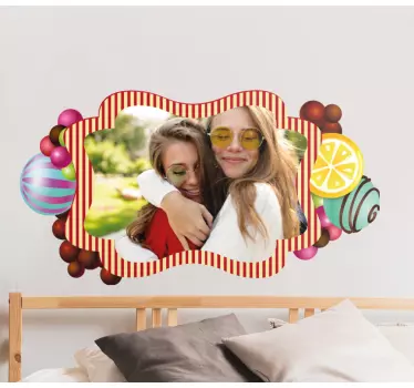 Sticker personnes et personnages cadre photo coloré - TenStickers