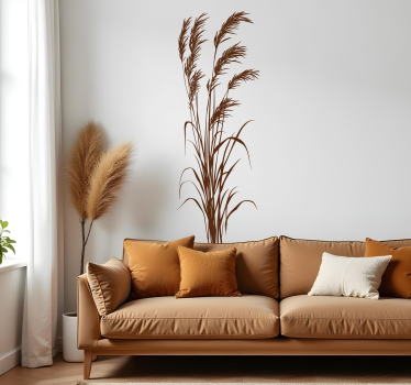 Sticker plante roseaux ondulants - TenStickers