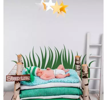 Sticker mural nature herbe haute - TenStickers
