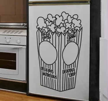 Sticker pop corn - TenStickers