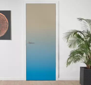 Sticker porte dégradé élégant - TenStickers