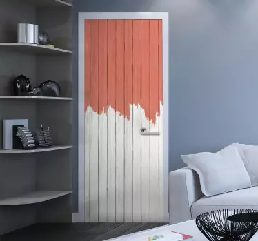 Sticker de Porte Peinture Inachevée - TenStickers
