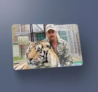 Sticker pour carte bancaire Tiger King - TenStickers