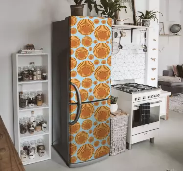 Sticker pour Frigo Soleil des années 70 - TenStickers