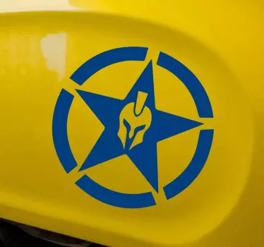 Sticker pour moto étoile spartiate - TenStickers