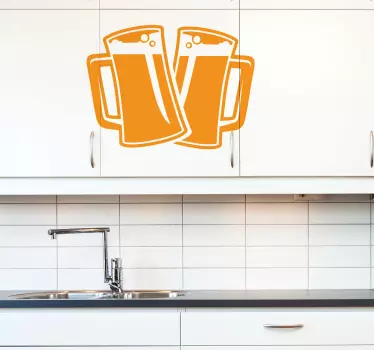 Sticker premium beer - TenStickers