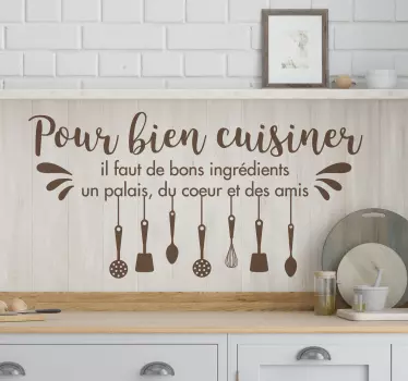 Sticker cuisine recette pour bien cuisiner - TenStickers