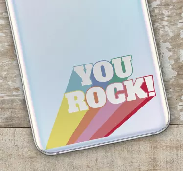 Sticker Musique You Rock Multicolore - TenStickers