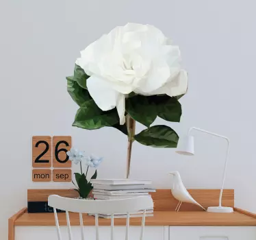 Sticker rose polygonal - TenStickers