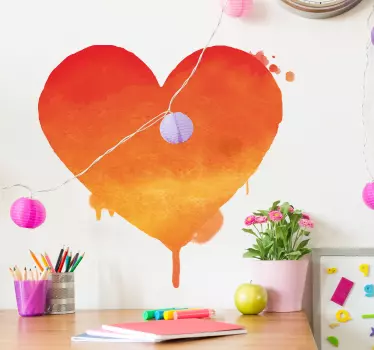 Autocollant Saint Valentin Dessin Coeur Urbain - TenStickers