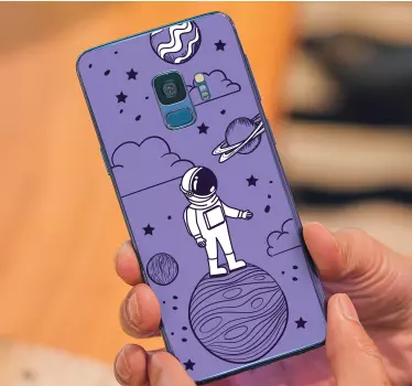Sticker samsung astronaute dans l'espace - TenStickers