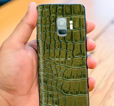 Sticker samsung couverture à motif crocodile - TenStickers