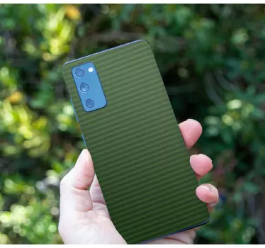 Sticker samsung enroulement rayé vert - TenStickers