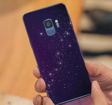 Sticker samsung étoiles violettes - TenStickers
