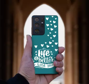 Sticker samsung la vie avec toi - TenStickers