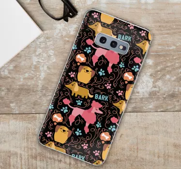 Sticker samsung motif de chien joueur - TenStickers