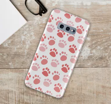 Sticker samsung motif d'empreinte de patte - TenStickers