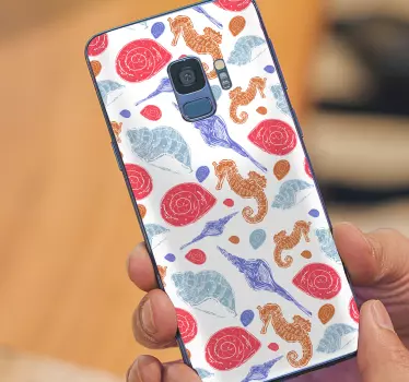 Sticker samsung motif hippocampe - TenStickers
