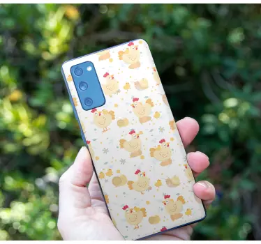 Sticker samsung poules de ferme charmantes - TenStickers