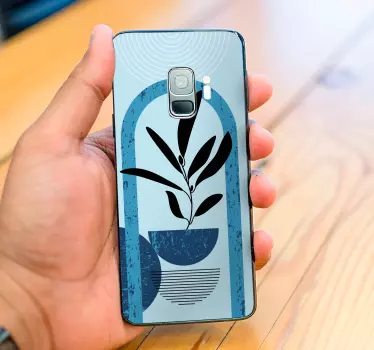 Sticker samsung présentation de plantes minimaliste - TenStickers