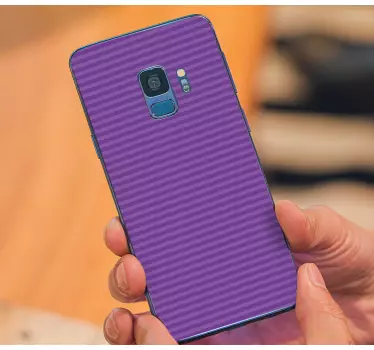 Sticker samsung surface rayée violette - TenStickers