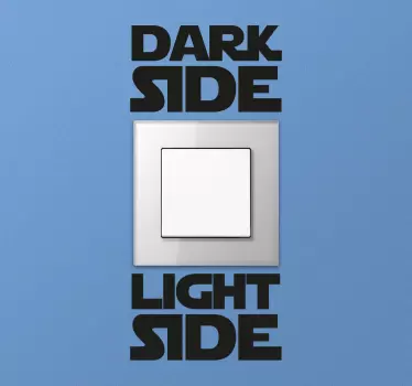 Sticker interrupteur dark light side - TenStickers
