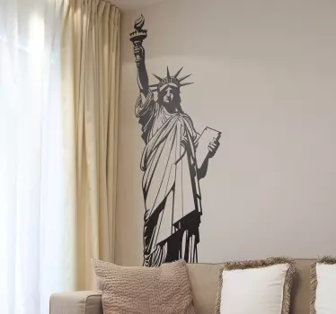 Sticker statue liberté NYC - TenStickers