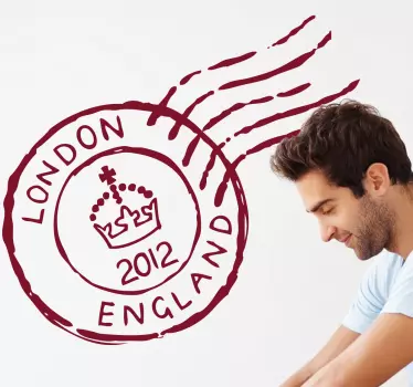 Sticker tampon postal Londres - TenStickers