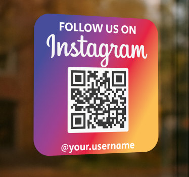 Sticker technologie et internet qr carré coloré instagram - TenStickers