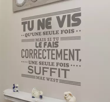Sticker citation de Mae West - TenStickers