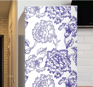 Sticker texture motifs floraux élégants - TenStickers