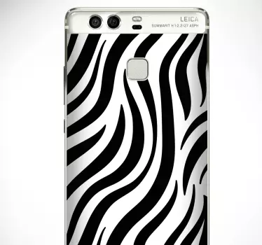 Sticker Huawei animal print zèbre - TenStickers