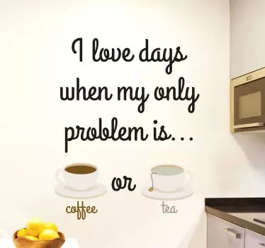 Sticker thé ou café - TenStickers