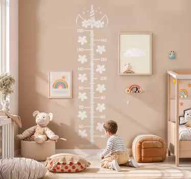 Sticker toise licorne - TenStickers